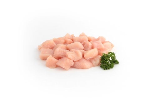 [11100512] FILET DE POULET CUBÉ MARINÉ NATURE BRQ 10KG HALAL